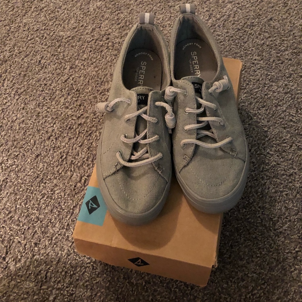 Crest vibe medium grey Sperrys